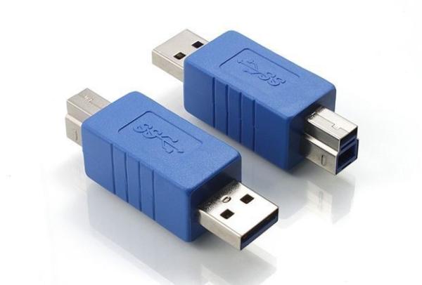 USB 3.0 A male to B Male AM/BM 180 Degree Adapter Connector NEW