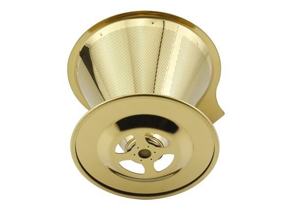 SS304 Paperless Coffee Dripper With Non - Slip Edge , Eco Friendly