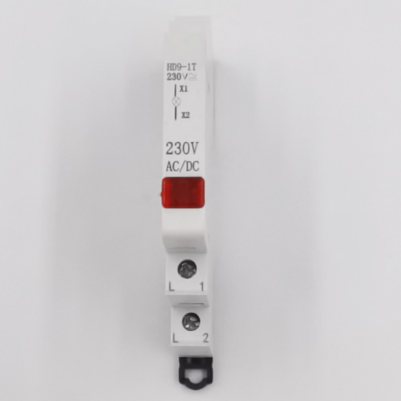 HD9-1T 230V AC/DC LED 9mm Signal Indicator Light Red/Yellow/Green/Blue/Multicolor Power Outage Warning Durable Plastic Metal CE