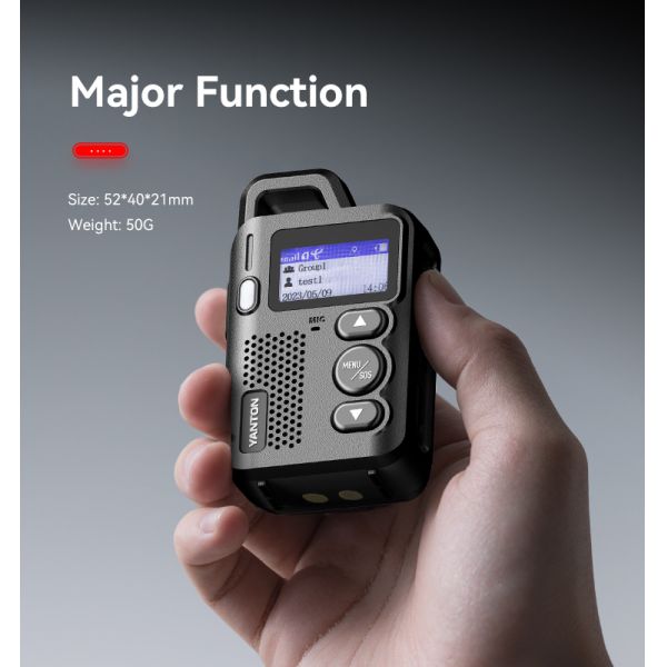 4G POC Mini Network Push to Talk Radio YANTON T-X5D for Long Distance Communication