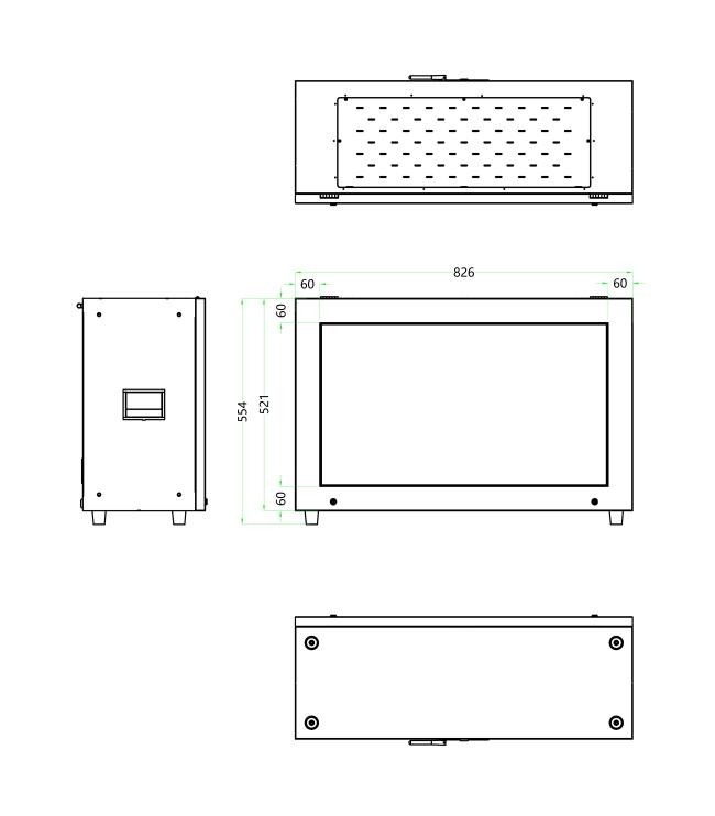 32 Inch Transparent OLED Touch Screen Cabinet Creating Interactive Premium Displays