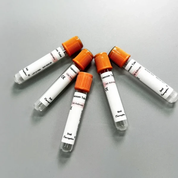 Siny Vacuum Blood Tube Orange Cap Clot Activator Blood Collection Coagulation Tubes with CE