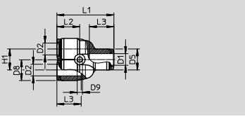 QSY-10 153151 Pneumatic Tube Fittings Male Thread With External Hex Low Corrosion Stress