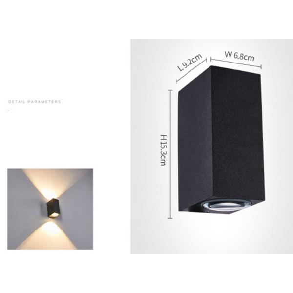 Outdoor Wall Lamp Waterproof Double Beam Up And Down Spot Light Wall Washing Warm Light Courtyard Villa Wall Lights
