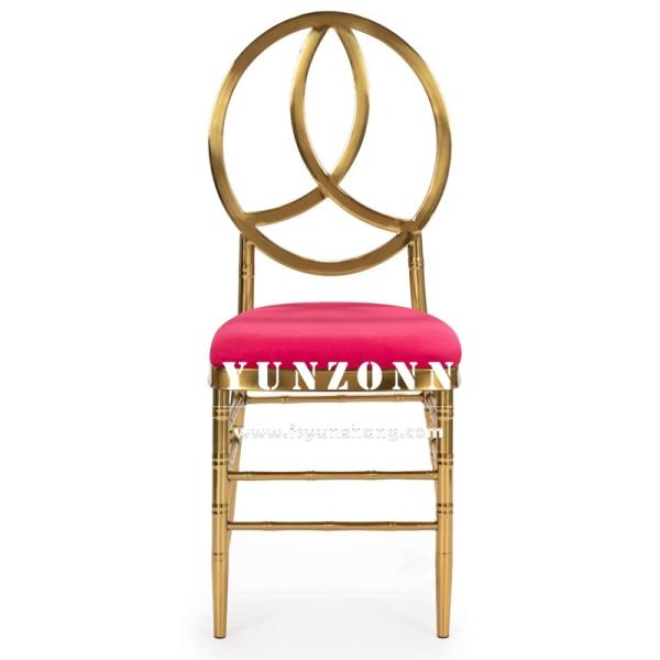 Gold Metal Stainless Steel Hotel Banquet Phoenix Chair Stacking Event Party Chair Wedding Chair