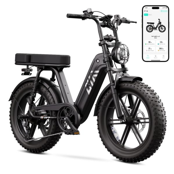 TST R7 Steel Frame Electric Bike for Teen&Adult 1500W Brushless Rear Hub Motor MTB Long Range Fat Tire Ebike Electric Dirt Bike