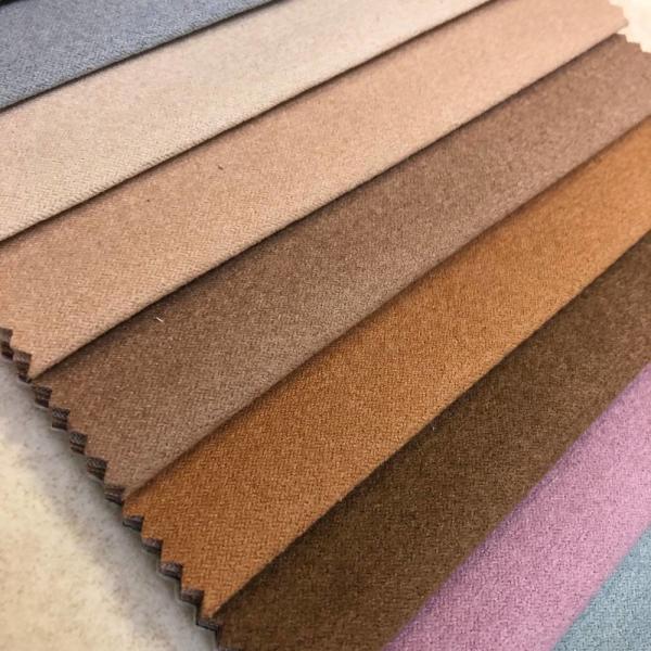 Camurça 100% de Sofa Fabric Warp Knitting Imitation de veludo do poliéster