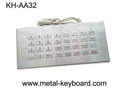 Metal o teclado de aço inoxidável de carregamento com caráteres gravados laser duráveis