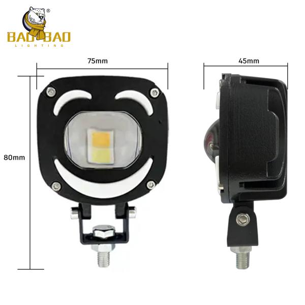 Colorful Red Blue White Yellow 24V Smile Design LED Light For Motorcycle