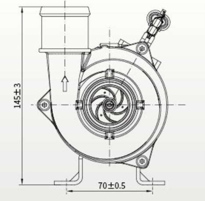 Производитель 24V BLDC Водокачающий насос 250W Для серверной системы охлаждения циркуляции