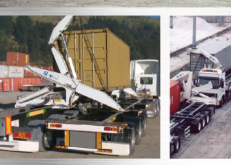 Xcmg 20ft Truck Mounted Crane Container Side Lifter With Max 37 Tons Load Capacity