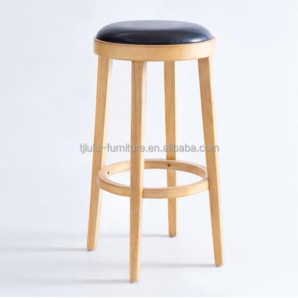 Specific Bar Chair Newest Design Wood Modern Upholstered Round High Chairs for Classical Design