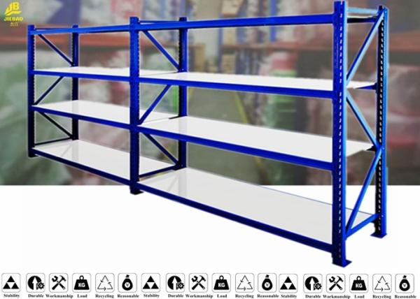 Multi Layer Heavy Duty Steel Racks With Cold Rolled Steel Sheet Material