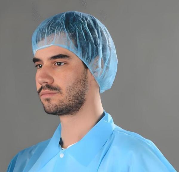 V101 Disposable Non-Woven PP Strip Bouffant Hairnet Clip Mob Cap for OEM Manufacture