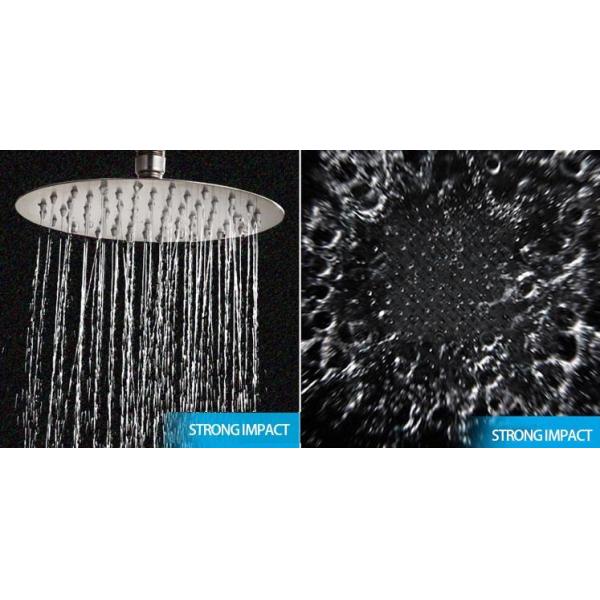 High Pressure Shower Head Bathroom Faucet Accessories with Chrome Surface Finishing