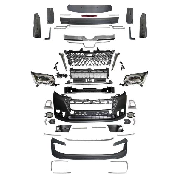 аксессуары для автомобилей набор кузова автомобиля передний лифт обновления набор для toyota hiace KDH 200 узкий 2014-2018