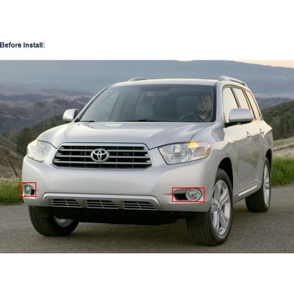 TOYOTA Highlander DRL LED Daytime Running Lights Car parts aftermarket