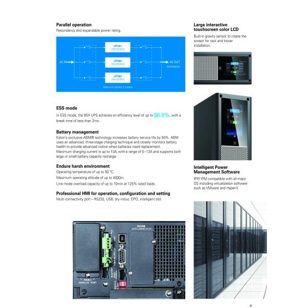 Eaton 9SX UPS 700va eaton ups 15-20KVA RACK/TOWER Правительственный проектный центр обработки данных