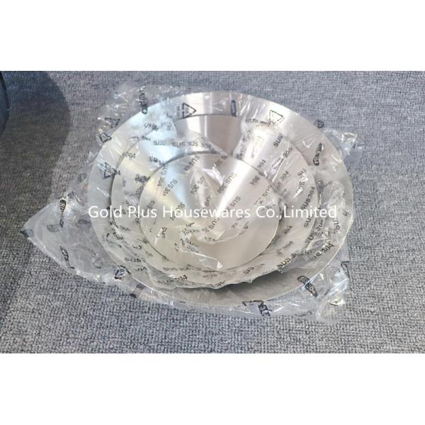 Eco-friendly reliable breakfast fruit food tray for family 304 stainless steel decorative table fruit bowl