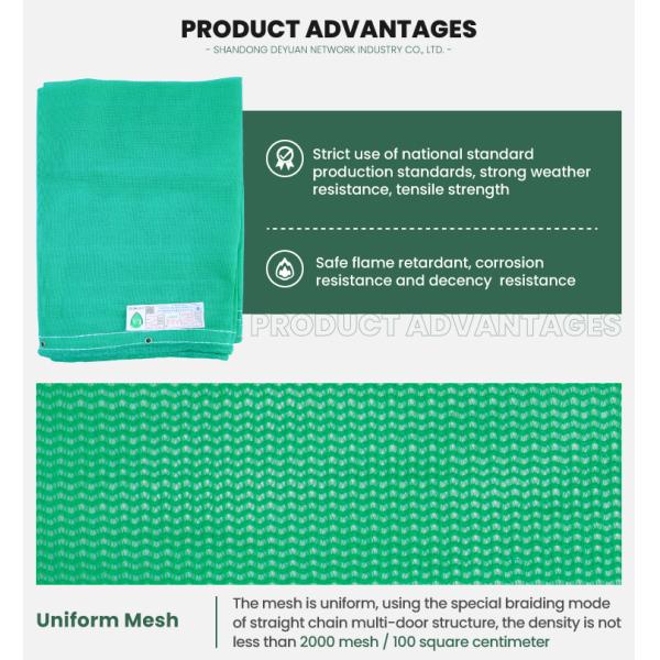 High Rise Construction site scaffolding Mesh Braided Debris Green Safety Net for Buildings