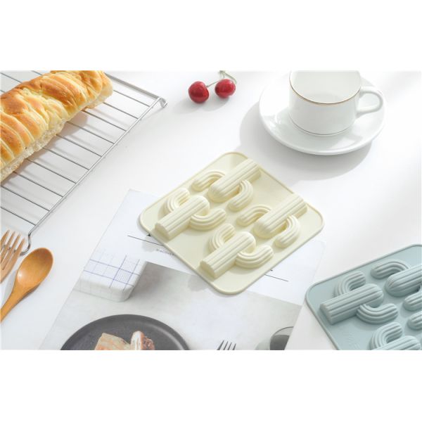 Spot Eco-Friendly Desert Cactus Silicone Baking Mold for Handmade Soap Bar Pudding Cake Care instructions Hand Wash Only