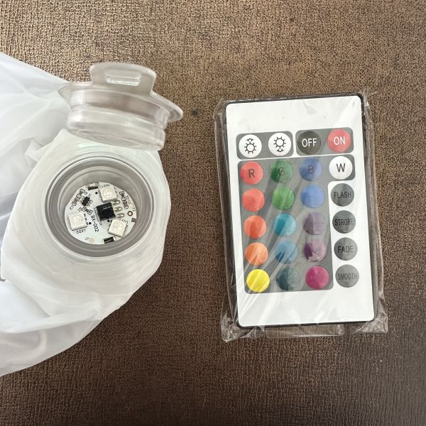 40CM Inflatable LED Glow Ball with 12-Color Remote Control for Indoor/Outdoor Events