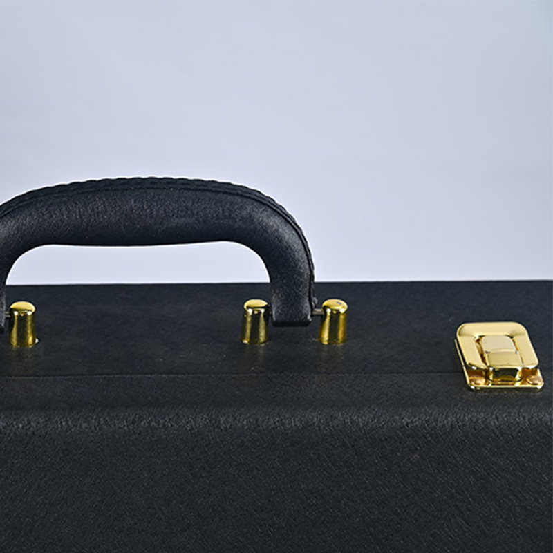 Personalized PU Leather Wine Gift Box With Handle Wholesale Manufacturer