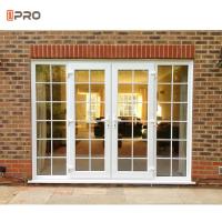 Double Glazed Glass Front Aluminium French Doors Exterior Modern Casement Door