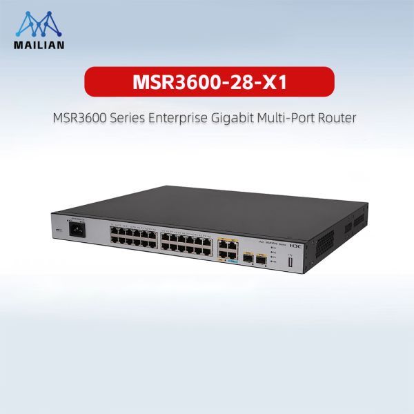 H3C MSR3600-2 Series Multi-Service Gigabit Enterprise Routers｜High-Performance Switch-Router Integrated for Branch & Aggregation Gigabit Wireless Router