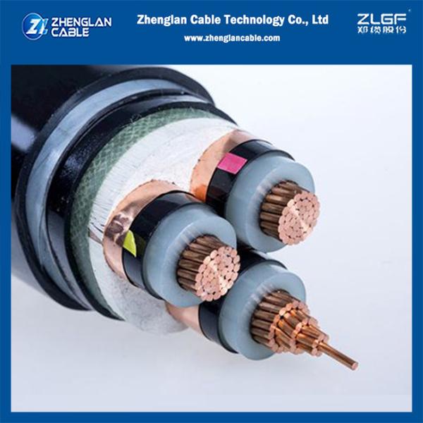 Galvanized Steel Tape Armour Copper Conductor MV Underground Cable 3 Core