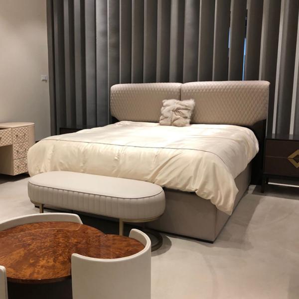 Наборы мебели спальни королевской кровати 1.8x2.0m сосны роскошные двойные современные