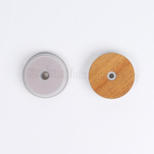 Natural Beech Wooden Jar Lid for Glass Canisters Airtight