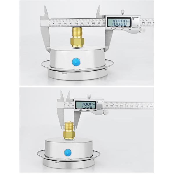 100mm Diaphragm Type 304ss Stainless Steel Back Capsule Pressure Gauge with Flange