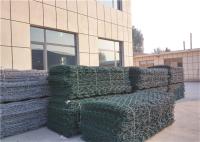 Le PVC de plastique a enduit Gabion/double boîte hexagonale tordue en acier de grillage