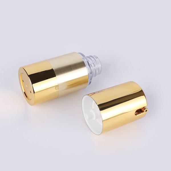 Tela do ouro que imprime 1.5oz o frasco mal ventilado cosmético do creme da bomba do plástico 50ml