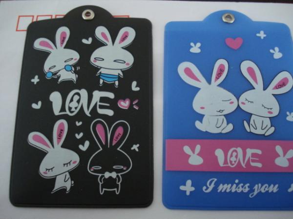 Clear Plastic PVC Badge Holder With Environmental Protection Material