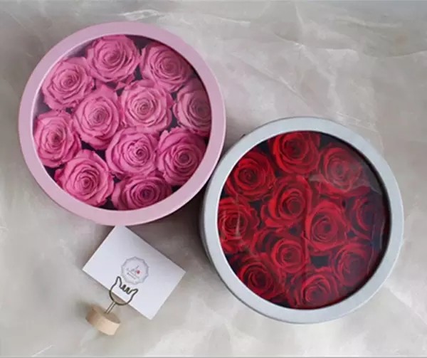 Luxury Gift Real Preserved Roses In Velvet Box That Lasting 3 Years real rose gift Natural Fresh flower rose