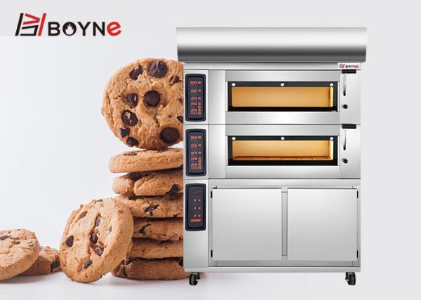 PID Commercial Bakery Kitchen Equipment 2 Layer 4 Trays Electric Oven Plus Proofer