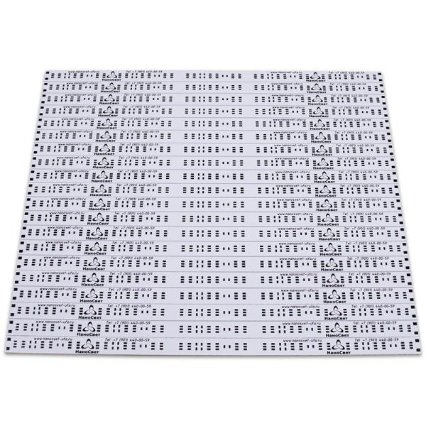 Света однослойная алюминиевая MCPCB трубки СИД доска линейного