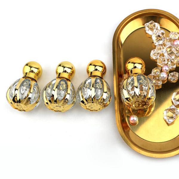 12ML Ball Bottles High Grade Essential Oil Separate Bottles Portable Perfume Glass Bottles UV Carved Ball Bottle