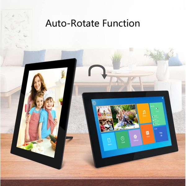 Android 8.1 WiFi Cloud Touch Screen Digital Photo Frames 10 Inches