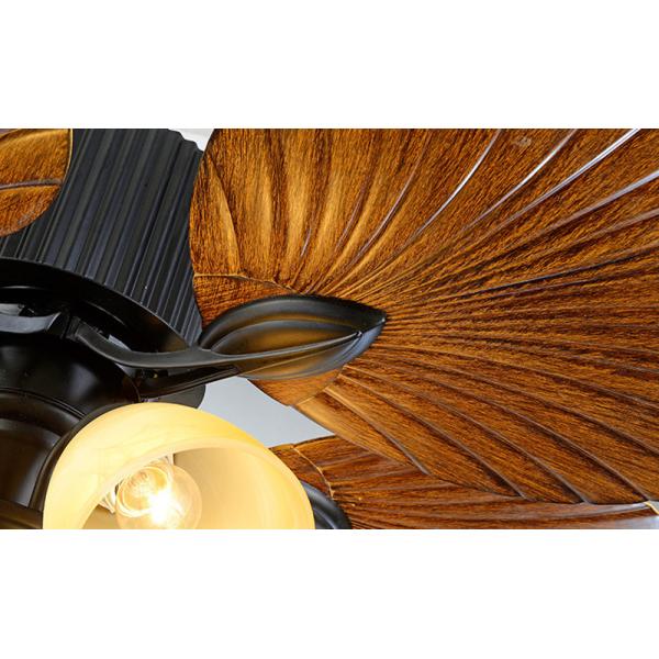 Retro creative brown led metal fan ceiling for living room bedroom study