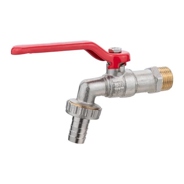 Watering Supply Taps Ball Valve 1/2 Outlet & Inlet Garden Tools Water Bib Used Easy Turn On/Off  Handle Brass Bibcock