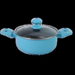CIQ 3.0mm Thickness Alu Non Stick Soup Pot With Clear Lid