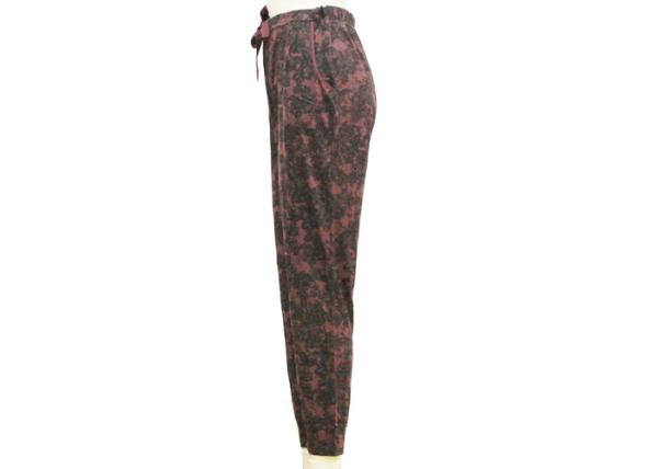 Skinny Leg Ladies Casual Pants Women'S Pull On Trousers Sleep Wear Adjustable Waist Band