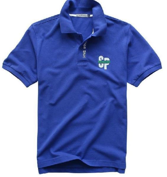 Short Sleeve Mens Patterned Polo Shirts With 92% Polyester 8% Spandex