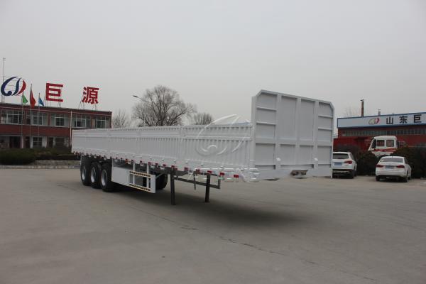 Side Board Fence Tri Axles Flatbed Detachable Sidewall Semi Trailer for Cargo Carrier