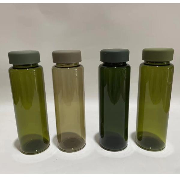 Sports personnalisés renouvelables créatifs Portables extérieurs 550 ml Bouteille d'eau en plastique Bouteilles d'eau réutilisables avec GRS 6,5*21,5 cm Taille incassable