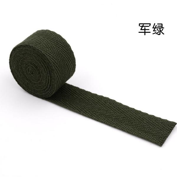 20mm*50y Herringbone Woven Cotton Ribbon For Garment Accessories Webbing