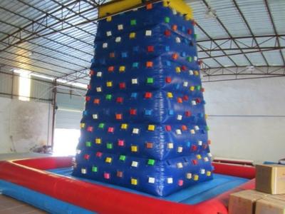 Factory Commercial Inflatable Rock Climbing Wall Fireproof PVC Tarpaulin For Kids